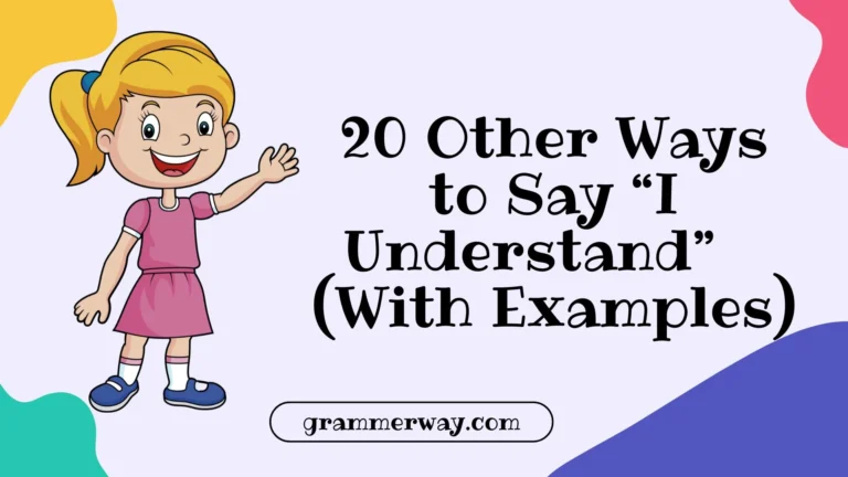 20 Other Ways to Say “I Understand” (With Examples)
