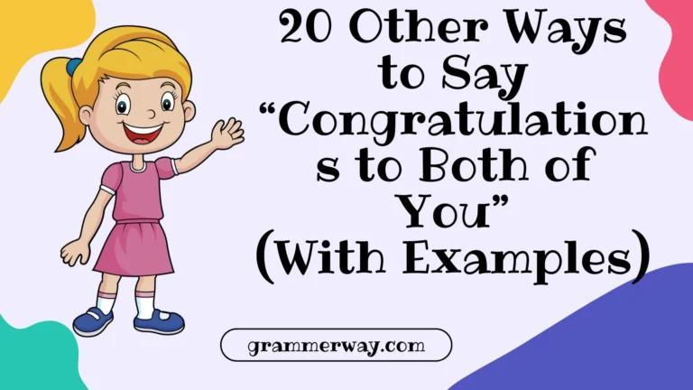 20 Other Ways to Say “Congratulations to Both of You” (With Examples)