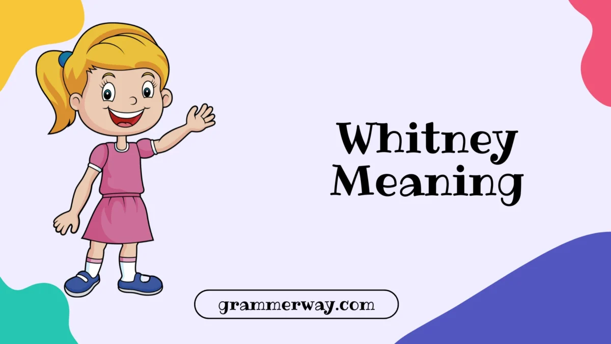 Whitney Meaning: Origin, History and Personality