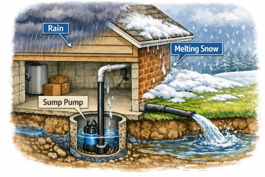 Common Sump Pump and Sewage Pump Issues During Spring and How to Address Them