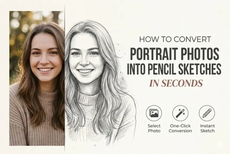 How to Convert Portrait Photos into Pencil Sketches in Seconds