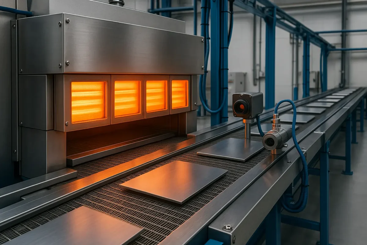In surface thermal treatments, radiant systems bring speed, control and production continuity