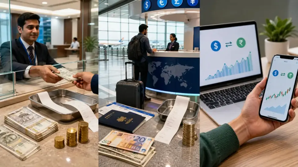 Why Currency Exchange Charges Differ Across Banks, Airports & Online Platforms?
