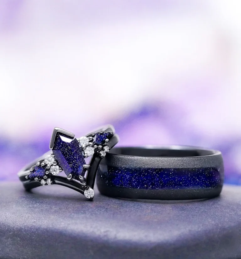 Blue Sandstone Jewelry Inspired by the Night Sky