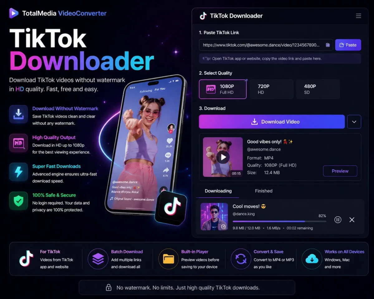 15 Trusted TikTok Downloaders Without Watermark