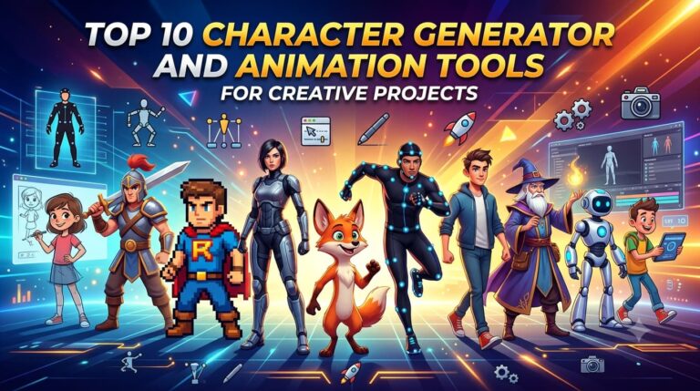 Top 10 Character Generator and Animation Tools for Creative Projects 
