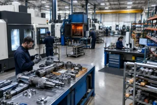 How Heat Treatment, Alloy Choice, and Design Requirements Shape Reliable Machine Parts
